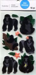 Gorillas, scrapbook stickers (Recollections)<br><font color=red>25% off</font>