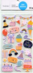 Happy Birthday, 3-D scrapbook stickers (Recollections)<br><font color=red>25% off</font>