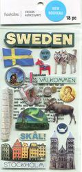 Sweden, 3-D scrapbook stickers (Recollections)<br><font color=red>25% off</font>