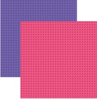 Lego like, Building Block, Pink & Purple, double-sided, scrapbook paper (Stamping Station)