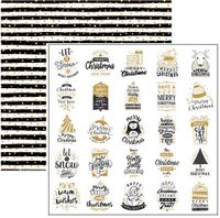 Christmas Greetings Collection, Gold Dots, double-sided, scrapbook paper (Reminisce)<br><font color=red>25% off</font>