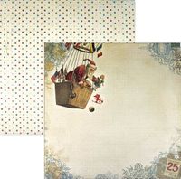 Father Christmas, double-sided, scrapbook paper (Pink Paislee)