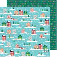 Paige Evans Sugarplum WIshes, double-sided scrapbook paper (American Crafts) 
