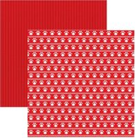 Santa's Sweater Collection, Puppy Sweater, Christmas, double-sided, scrapbook paper (Reminisce)<br><font color=red>25% off</font>