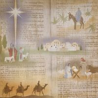 The Nativity, scrapbook paper (Flair Designs)