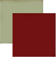 Vintage Christmas Collection - Light Green/ Dark Red, double-sided scrapbook paper (Carta Bella)<br><font color=red>25% off</font>