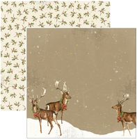 Vintage Yuletide Collection - Peace on Earth, double-sided, scrapbook paper (Simple Stories)