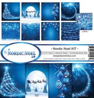 Nordic Noel, Christmas Kit, 8 double-sided scrapbook papers & sticker sheet (Reminisce)