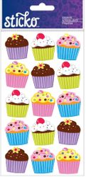 Bright Cupcakes, scrapbook stickers (Sticko)<br><font color=red>50% off</font>