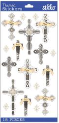 Inspiration Words And Crosses, scrapbook stickers (Sticko)<br><font color=red>50% off</font>