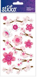 Cherry Blossom, 3D scrapbook stickers (Sticko)<br><font color=red>50% off</font>