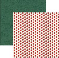 Back to School Collection - Apples, double-sided scrapbook paper (Carta Bella)