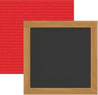 Back to School Collection - Chalkboard, double-sided scrapbook paper (Carta Bella)