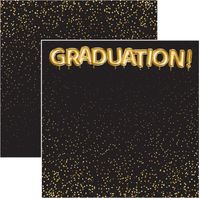 Graduation Balloons, school double-sided scrapbook paper (Scrapbook Customs)