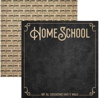 Home School, school double-sided scrapbook paper (Scrapbook Customs) 
