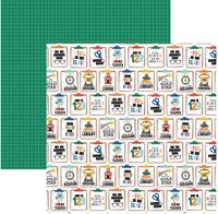 Off to School Collection - Classroom Clipboards, double-sided scrapbook paper (Echo Park) 