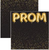 Prom Balloons, school & dance double-sided scrapbook paper (Scrapbook Customs)