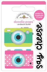 Doodle Pops, Photo Op - Say Cheesel, 3D scrapbook sticker (Doodlebug Designs)