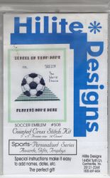 Soccer, personalized cross stitch kit (Hilite Designs)