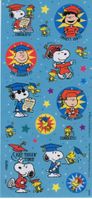 Peanuts, Graduation, 3" x 6.5" scrapbook stickers