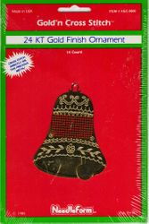 Gold'n Cross Stitch Ornament, Bell (Needleform)