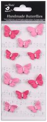 Butterflies Precious Pink, Pearl Sticker Embellishment 11/Pkg (Little Birdie)<br><font color=red>25% off</font> 