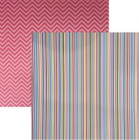 Happy Easter Collection, Easter Stripe, double-sided, scrapbook paper (Reminisce) 