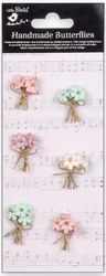 Fairy Garden, Paper Bouquet, 6/Pkg, flower scrapbook stickers (Little Birdie)<br><font color=red>25% off</font> 