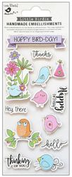 Happy Bird Day, birthday, 3D Scrapbook stickers, 13/pk (Little Birdie)