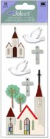 Church, A Touch of Jolee, scrapbook stickers (Jolee's Boutique) 