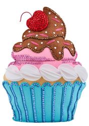 Bucilla: Sweet Treat Door Stop, felt applique kit<br><font color=red>New for 2025</font>