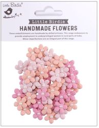 Janice Paper Flowers, Celebrate Life, 50/Pkg, scrapbook stickers (Little Birdie)<br><font color=red>25% off</font> 