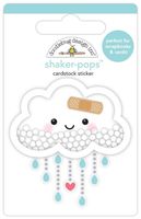 Shaker Pops, Under the Weather, 3-D scrapbook sticker w/ shaker pieces inside (Doodlebug Designs)