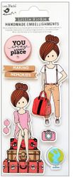 Making Memories, travel 3D Scrapbook stickers, 7/pk (Little Birdie)