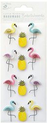 Pelicans & Pineapples, 3D Scrapbook stickers, 12/pk (Little Birdie)