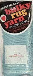 #644 Antique Blue - Bulky Rug Yarn by Red Heart, Latch Hook Yarn, 320 pieces