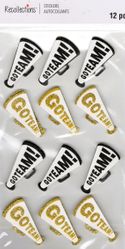Go Team!, 3D scrapbook stickers 4x7" (Recollections)