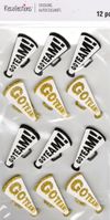 Go Team!, 3D scrapbook stickers 4x7" (Recollections)