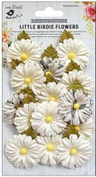 Valerie Paper Flowers, Moon Light, 14/pkg, scrapbook (Little Birdie)<br><font color=red>25% off</font>