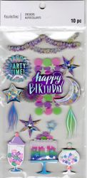 Happy Birthday, 3D scrapbook stickers 4x7" (Recollections)