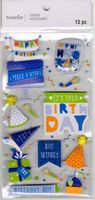 Birthday Boy, 3D scrapbook stickers 4x7" (Recollections) 