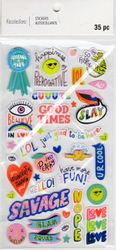 Good Times, 3D scrapbook stickers 4x7" (Recollections)