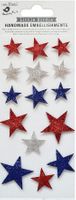 Shining Stars, glitter, 3D Scrapbook stickers, 11/pk (Little Birdie)