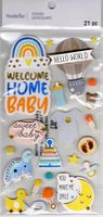 Welcome Home Baby, 3D scrapbook stickers 4x7" (Recollections) 