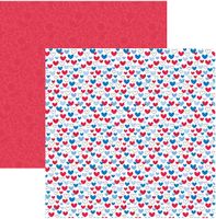 Hometown USA Collection, I Heart America, double-sided scrapbook paper (Doodlebug)