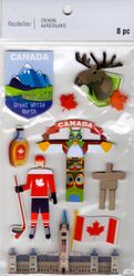 Canada, 3D scrapbook stickers 4x7" (Recollections)