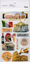 Rome: Pompeii, The Eternal City, 3D scrapbook stickers 4x7" (Recollections)Pom