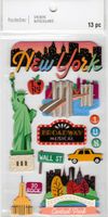 New York, 3D scrapbook stickers 4x7" (Recollections)