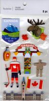 Canada, 3D scrapbook stickers 4x7" (Recollections)