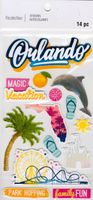 Orlando, Magic Vacation, 3D scrapbook stickers 4x7" (Recollections)